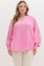 Solid 3/4 sleeve v-neck top