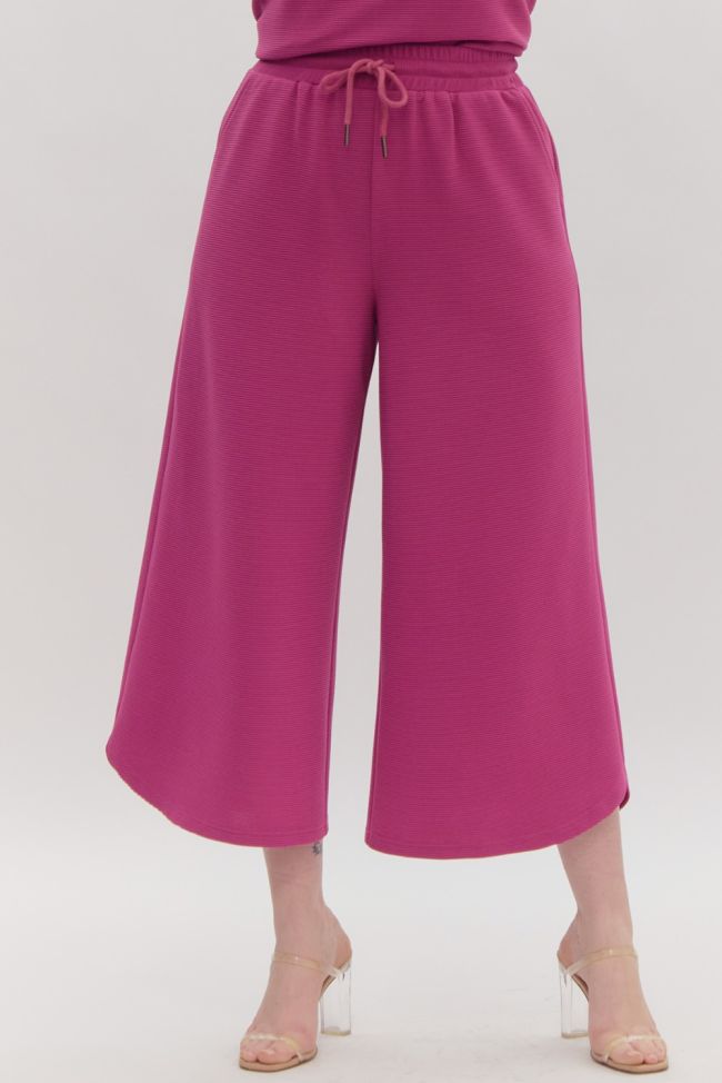 Magenta Ruffle Sleeve Set