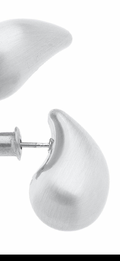 Icon Mini Puffed Teardrop Stud Earrings