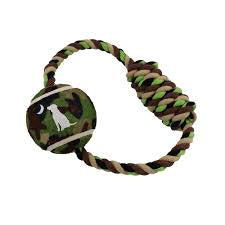 Camo rope circle dog toy