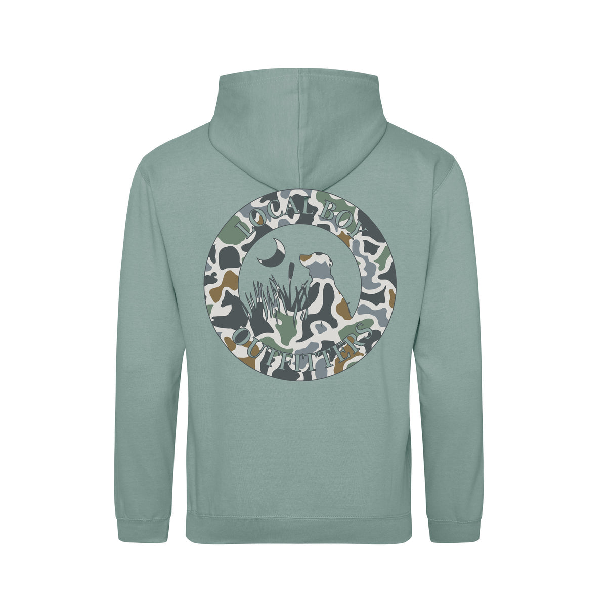 Men’s Localflage Bluff Hoodie - Dusty green