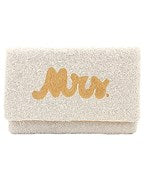 Mrs White Beaded Purse