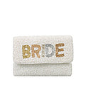 BRIDE Small White Beaded Purse