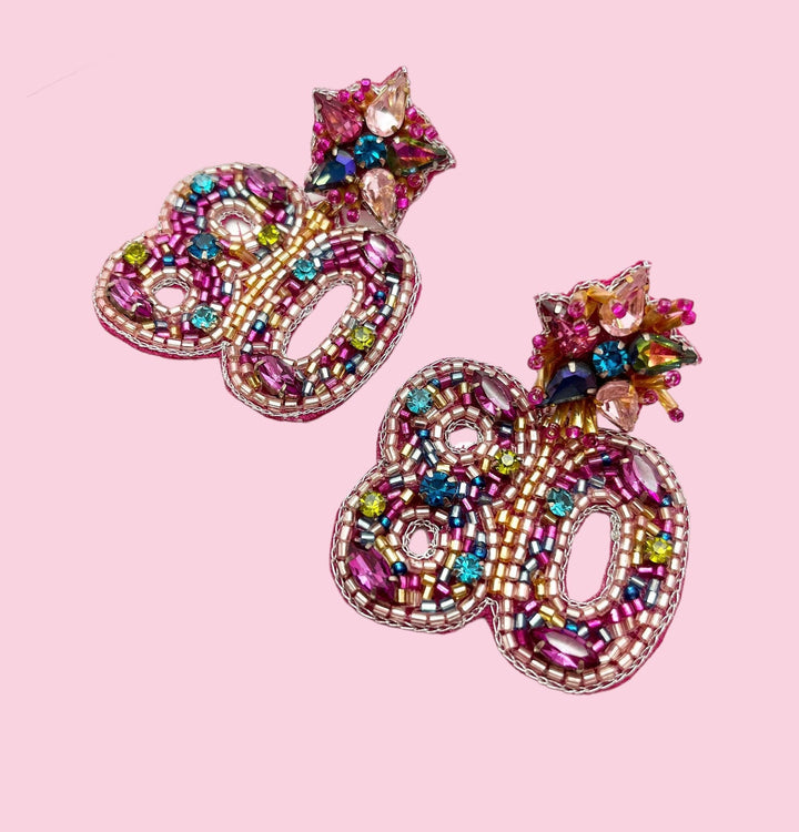 Jeweled Birthday Earrings