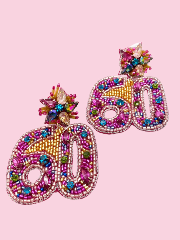 Jeweled Birthday Earrings