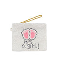 Gender Reveal Beaded Coin Purse
