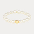 White Pearl Mala Beaded Bracelet