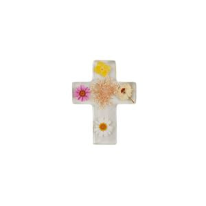 Dried Flwer Resin Cross