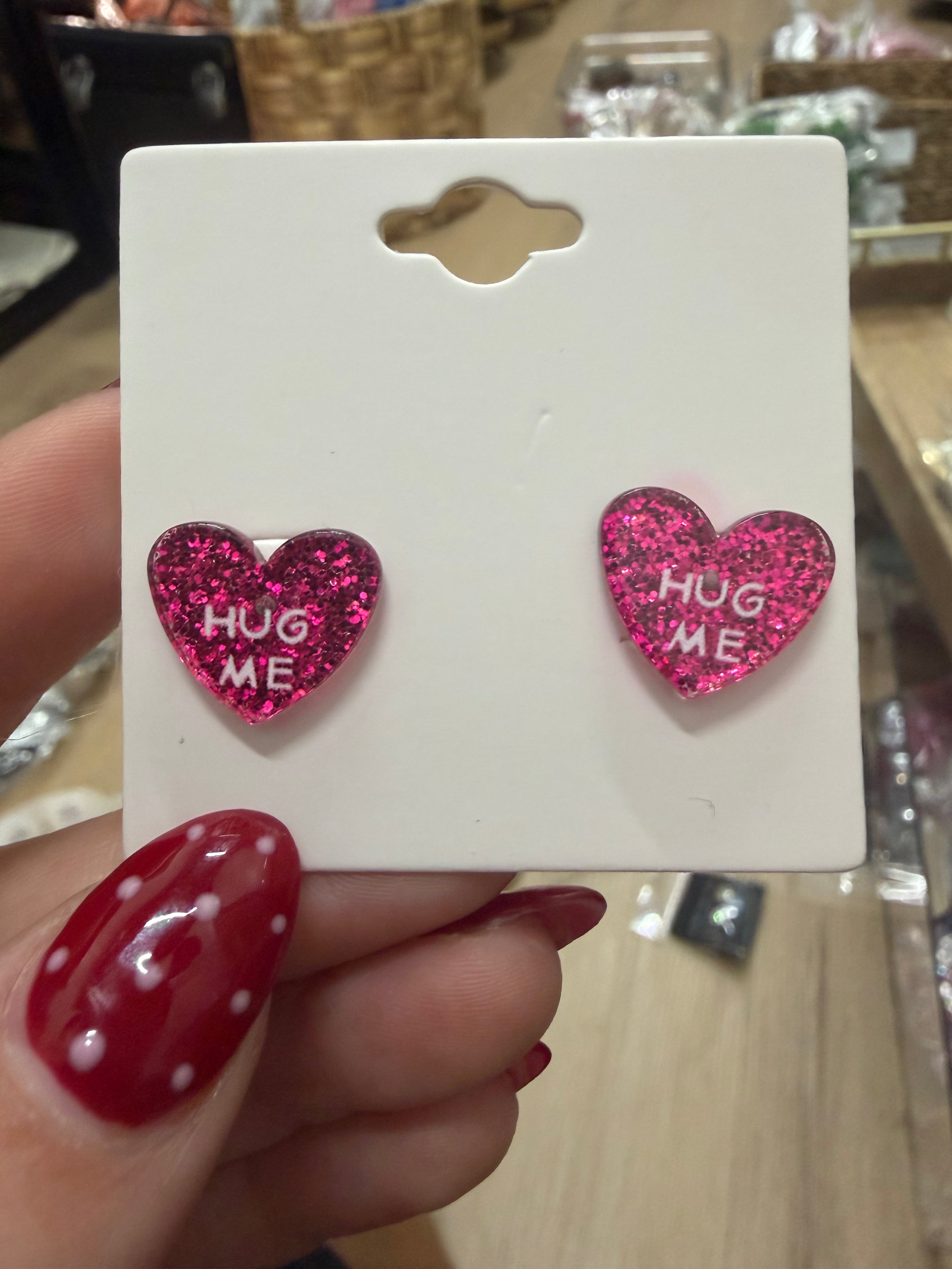 Heart Conversation Stud Earring