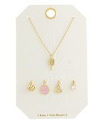 Pickleball Charm Set Necklace