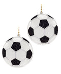 Sports Glitter Dangle Earrings