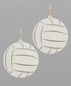 Sports Glitter Dangle Earrings