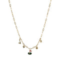 Golf Theme Mixed Charm Necklace