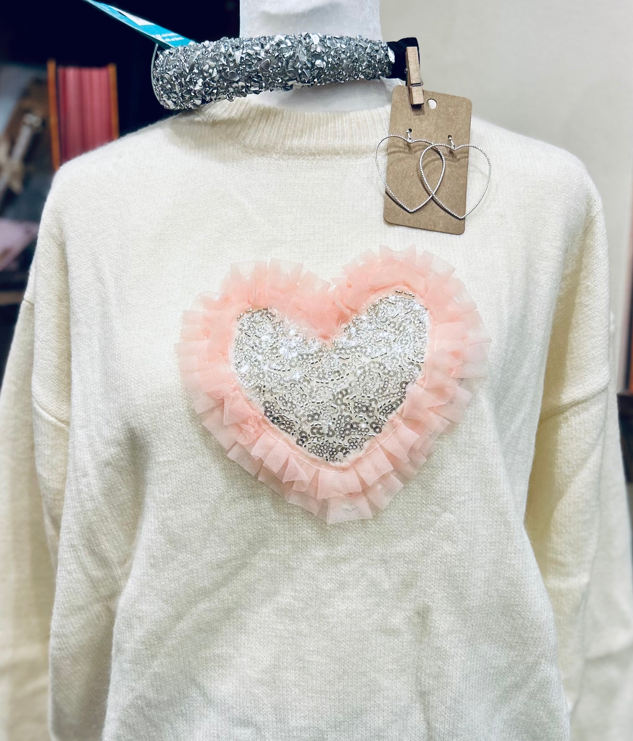 Skirted Heart Sweater