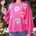Millie Candy Hearts Sequin Sweatshirt