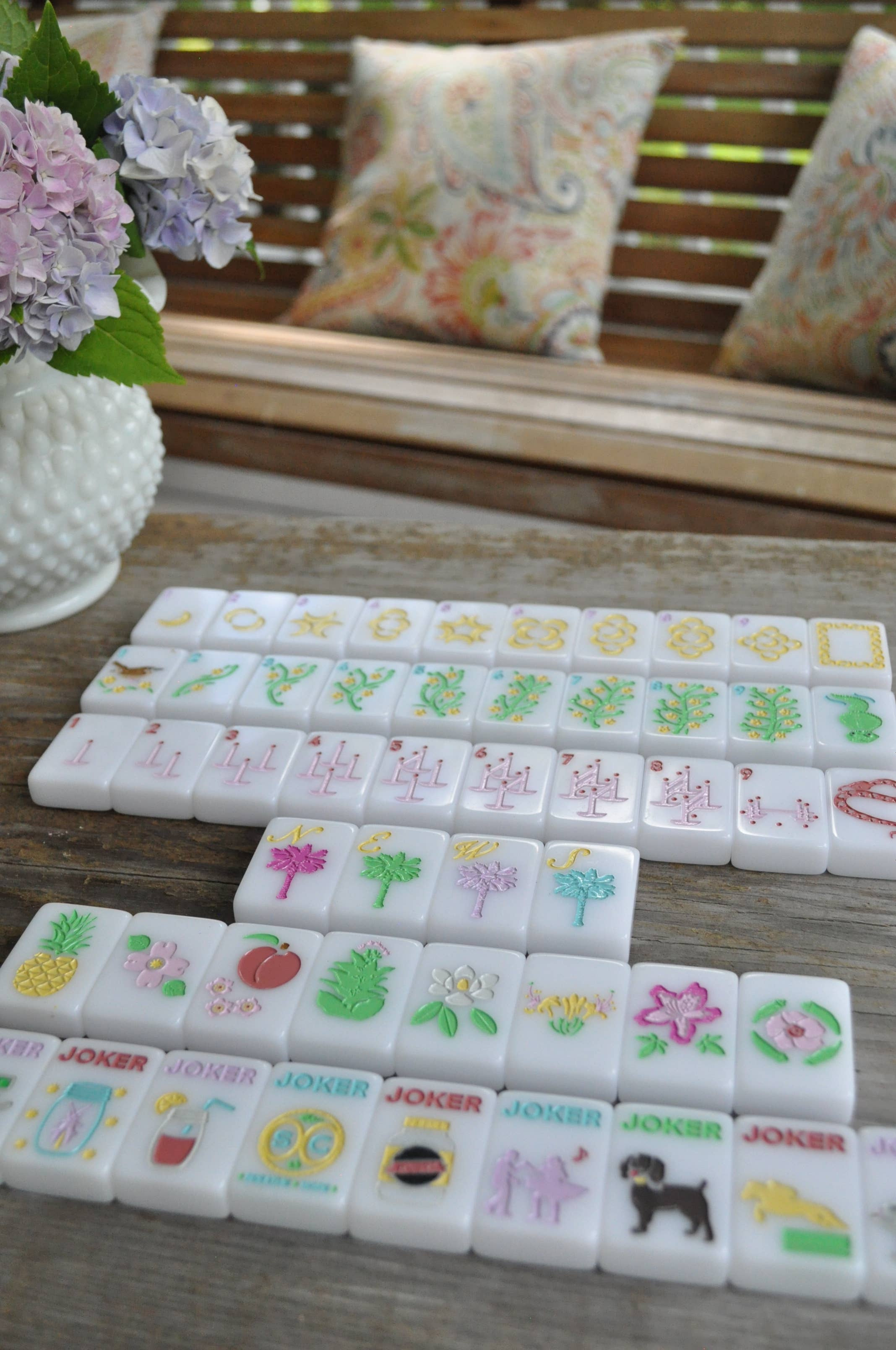 "Palmetto Tiles" SC Inspired Mahjong Set